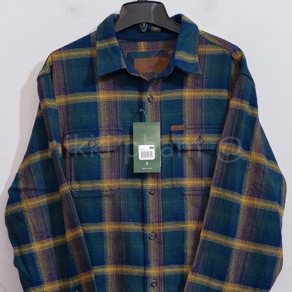Orvis Men’s Flannel Shirt IN GREEN - Picture 3 of 7